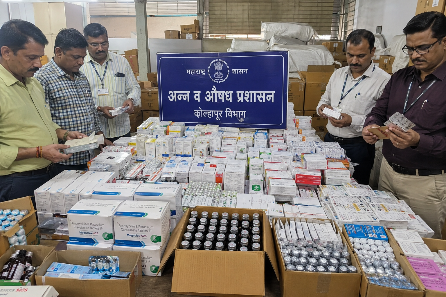 FDA ची धडक कारवाई; पुणे-कोल्हापूरमध्ये 24.81 लाखांचा माल जप्त FDA ची धडक कारवाई; पुणे-कोल्हापूरमध्ये 24.81 लाखांचा माल जप्त
